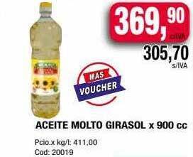 Maxiconsumo Aceite molto girasol oferta