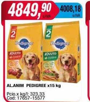 Maxiconsumo Al. anim pedigree oferta