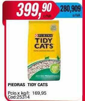 Maxiconsumo Piedras tidy cats oferta