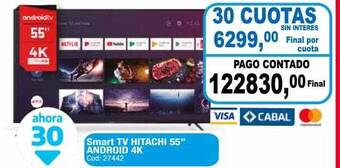 Maxiconsumo Smart tv hitachi 55 oferta