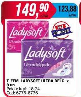 Maxiconsumo T. fem. ladysoft ultra delg. oferta
