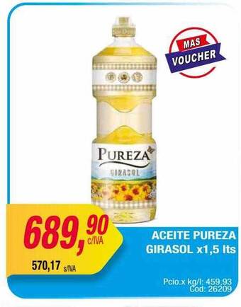 Maxiconsumo Aceite pureza girasol oferta