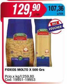 Maxiconsumo Fideos molto oferta