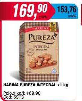 Maxiconsumo Harina pureza integral oferta