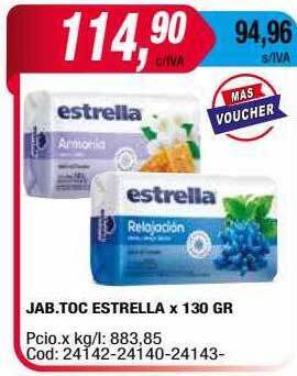 Maxiconsumo Jab. toc estrella oferta