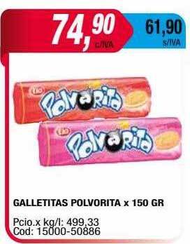 Maxiconsumo Galletitas polvorita oferta