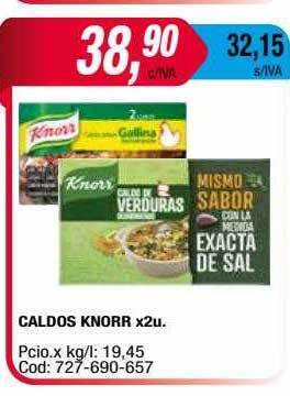 Maxiconsumo Caldos knorr oferta