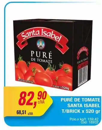 Maxiconsumo Puré de tomate santa isabel t brick oferta
