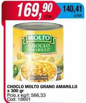 Maxiconsumo Choclo molto grano amarillo oferta