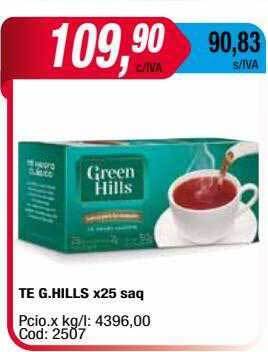 Maxiconsumo Te g. hills oferta