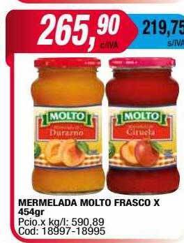 Maxiconsumo Mermelada molto frasco oferta