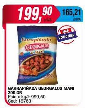 Maxiconsumo Garrapiñada georgalos mani oferta