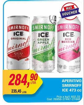 Maxiconsumo Aperitivo smirnoff ice oferta