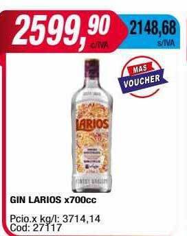 Maxiconsumo Gin larios oferta
