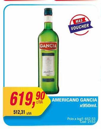 Maxiconsumo Americano gancia oferta