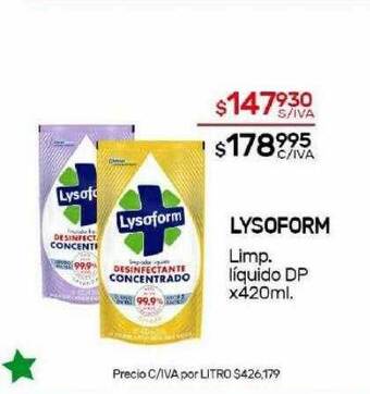 Nini Mayorista Lysoform limp liquido dp oferta