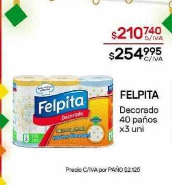 Nini Mayorista Felpita decorado 40 paños oferta
