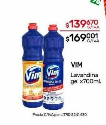 Nini Mayorista Vim lavandina gel oferta