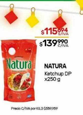 Nini Mayorista Natura ketchup dp oferta