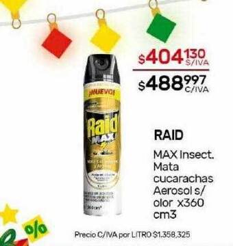 Nini Mayorista Raid max insect mata cucarachas aerosol s olor oferta
