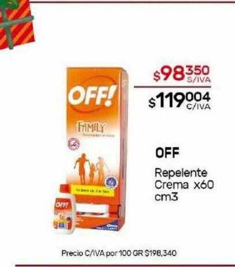 Nini Mayorista Off repelente crema oferta