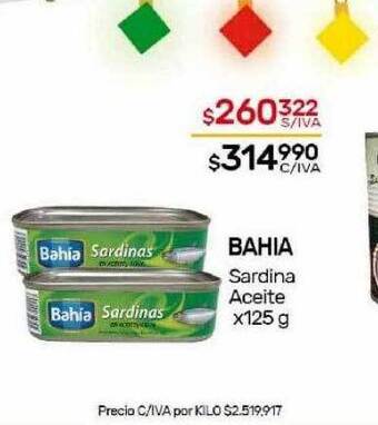 Nini Mayorista Bahia sardina aceite oferta