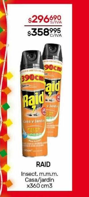 Nini Mayorista Raid insect m.m.m. casa jardin oferta