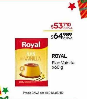 Nini Mayorista Royal flan vainilla oferta