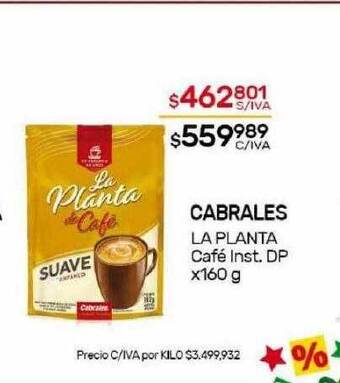 Nini Mayorista Cabrales la planta café oferta