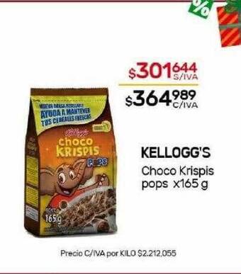 Nini Mayorista Kellogg's choco krispis pops oferta