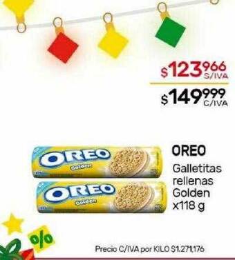 Nini Mayorista Oreo galletitas rellenas golden oferta