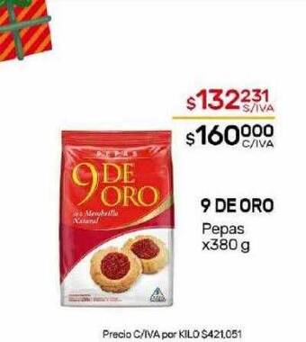 Nini Mayorista 9 de oro pepas oferta
