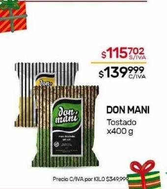 Nini Mayorista Don mani tostado oferta