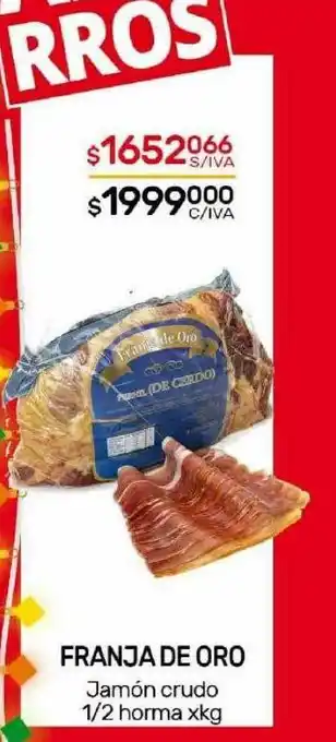 Nini Mayorista Franja de oro jamon crudo oferta