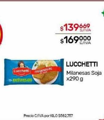 Nini Mayorista Lucchetti milanesas soja oferta