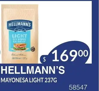 Masivos Hellmann's Mayonesa Light 237g oferta