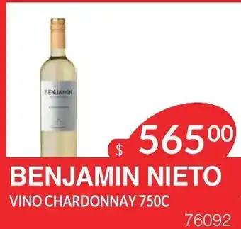 Masivos Benjamin Nieto Vino Chardonnay 750c oferta