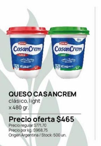 Jumbo Queso casancrem oferta
