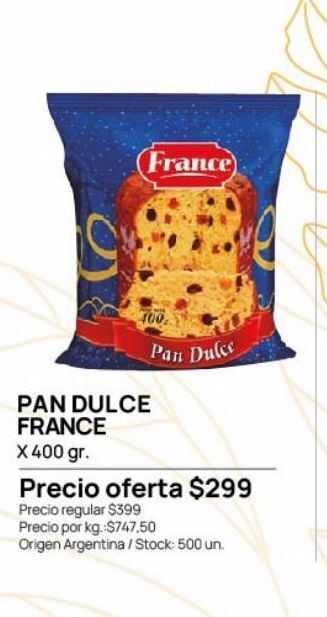 Jumbo Pan dulce france oferta