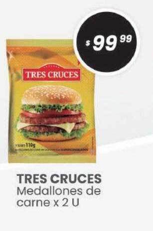 Arcoiris Supermercados Tres cruces medallones de carne oferta
