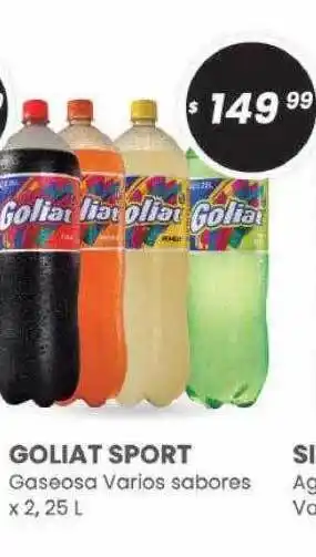 Arcoiris Supermercados Goliat sport gaseosa varios sabores oferta