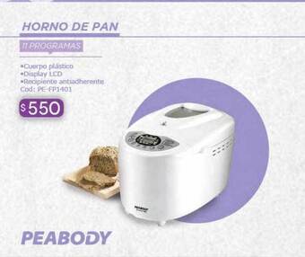 Cuotas del Sur Horno de pan peabody oferta