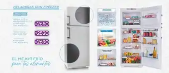 Cuotas del Sur Heladeras con freezer oferta