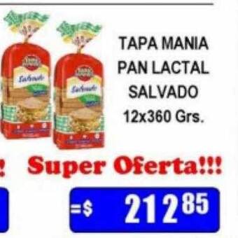 Dulcenter Tapa mania pan lactal salvado oferta