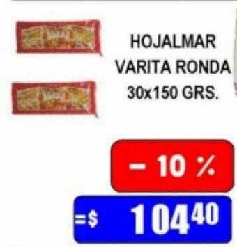 Dulcenter Hojalmar varita ronda oferta