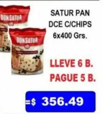 Dulcenter Satur pan dce c chips oferta