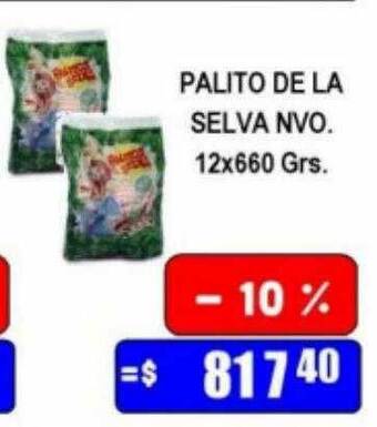 Dulcenter Palito de la selva nvo oferta