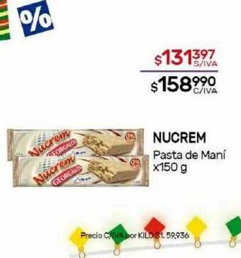 Nini Mayorista Nucrem pasta de mani oferta