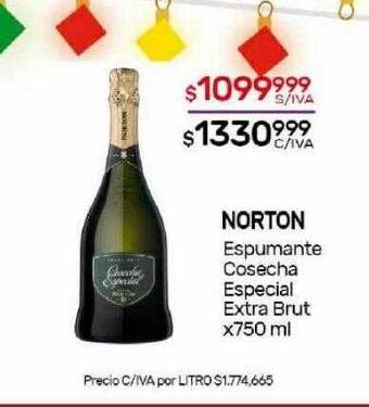 Nini Mayorista Norton espumante cosecha especial extra brut oferta