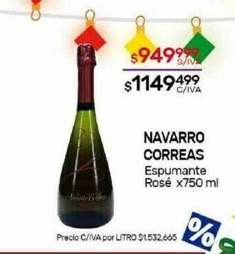 Nini Mayorista Navarro correas espumante rosé oferta